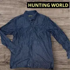 HUNTING WORLD☆ハンティングワールド　デニムシャツ　サイズM