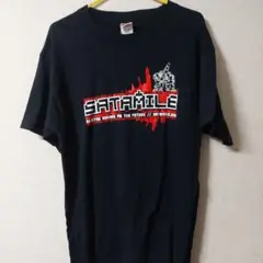 SATAMILE グラフィックTシャツ 黒