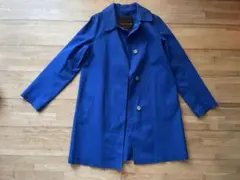 MACKINTOSH ステンカラー　コート サイズ34 青　古着