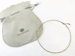 美品 スタージュエリー ワイヤープレーンネックレス K18YG