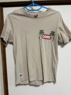 CHUMS ベージュ Tシャツ Lサイズ