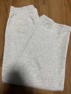 【UNIQLO】スウェットワイドパンツ/標準丈　Lサイズ　グレー