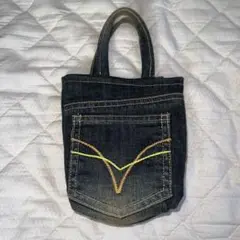 デニム ミニトートバッグ