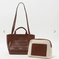 グリーンレーベルリラクシング　2WAY パンチング トートバッグ　美品