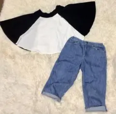 アニエスベー　フレアスカートとデニムパンツセット12A 150〜160㎝