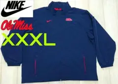 ◎NCAA ミシシッピ大学 NIKE ナイロンジャケット 【3XL】ネイビー