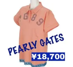 新品■18,700円【パーリーゲイツ】レディース 半袖ポロシャツ　0/S