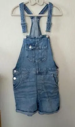 H＆M　デニムオーバーオール ショートパンツ 140cm