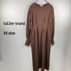tal.by yumi! ロングリブワンピース 涼しげM a266③