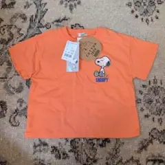 新品 バースデイ スヌーピー Tシャツ オレンジ色