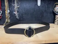 レザー　丸　バックル　ベルト