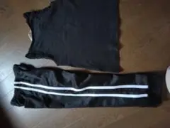 ジャージパンツ　ノースリーブシャツ