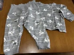 おばけとウサギ柄 ベビー服セット