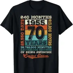 【8月売り尽くし商品】1955 ギフト 1955年生まれ 古希祝いTシャツ2XL