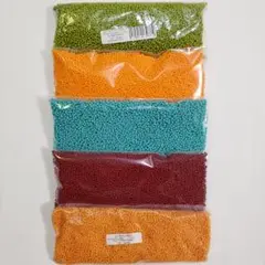 チェコシードビーズ　丸小ビーズ　5色セット　合計約500g