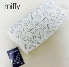新品　ミッフィー　ティッシュカバー　ティッシュケース　miffy モノクロ