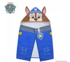 新品　パウパトロール　フード付きバスタオル　チェイス
