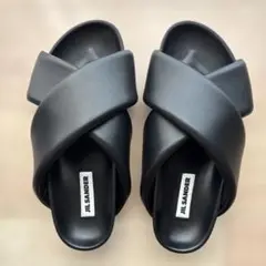 JIL SANDER ジルサンダー サンダル 黒 41(26cm位) 4104823Y0165 JIL SANDER ジルサンダー サンダル 黒 41(26cm位) 4104823Y0165