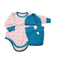3点セット ベビー服 男の子 女の子 長袖 ロンパース 帽子