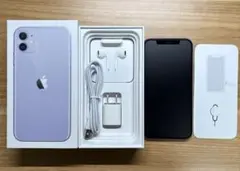 iPhone11 128GB パープル SIMフリー(背面にヒビ割れあり)