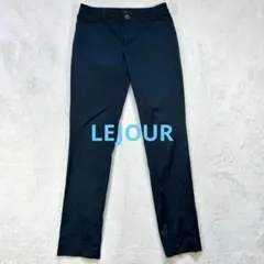 【ルジュール】M スラックス ストレートパンツ　ブラック　薄手
