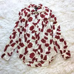 【USED】Gap　花柄　コットンシャツ　XXSサイズ