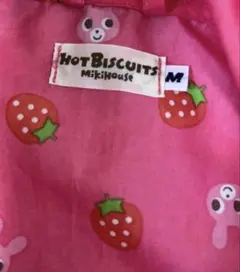HOT BISCUITS いちご柄レインコート M 100-110 ミキハウス