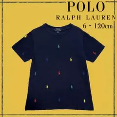 Ralph Lauren ポニー総柄 半袖Tシャツ ６・120cm