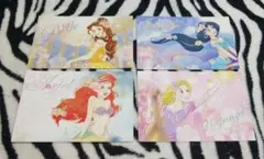 ディズニー プリンセス ポストカード アリエル ラプンツェル ベル ジャスミン