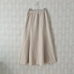 chocolraffinerobeロングスカートフレアスカートベージュa1651