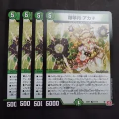 爆翠月　アカネ　4枚セット　デュエルマスターズ