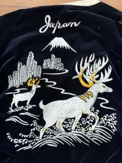 ✨️希少 ウエアハウス 別珍 スカジャン リバーシブル 手差し刺繍 鹿 虎 M ✨️希少 ウエアハウス 別珍 スカジャン リバーシブル 手差し
