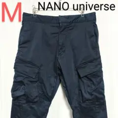 NANO universe　ナノユニバース　七分丈パンツ　ネイビー　М　匿名配送