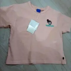 バネロペ刺繍オレンジTシャツ 110cm