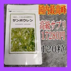 サンポウレン サプリ 奇跡のハーブ センシンレン 高濃度配合 120粒 効果