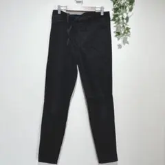 【ユニクロ】ヒートテック イージーテーパードパンツ 黒 Lサイズ　レディース