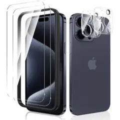 iPhone15 Pro Max ガラスフィルム レンズフィル厶 2枚