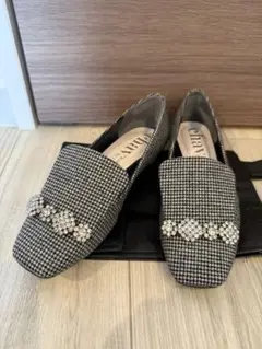 Diana ダイアナ　chay collections チェック柄スリッポン