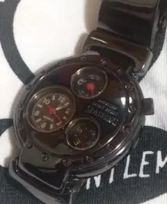 D6409 スポルディング メンズクォーツ トリプルダイヤル 新品電池