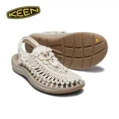 KEEN24cm メッシュ編みスポーツサンダル 米黄
