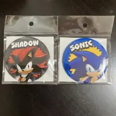 大阪関西万博限定　ソニック　シャドウ　缶バッジ　SEGA