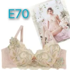 【最新カタログ付】リサマリ❄シトリン❄ブラジャー　ピンク❄E70