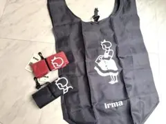希少 北欧デンマーク Irmaイヤマちゃん エコバッグ グレーピンクおまけ