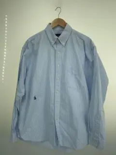 【中古】NAUTICA ヴィンテージライク ストライプ ブロードBDシャツ