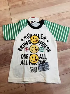 未使用品　笑顔プリント Tシャツ 120サイズ