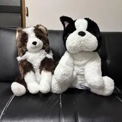犬のぬいぐるみ2体セット