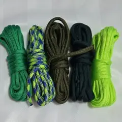パラコード 4mm×3m 緑系