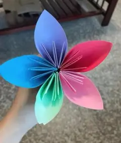 花形ペーパークラフト用紙 5色セット