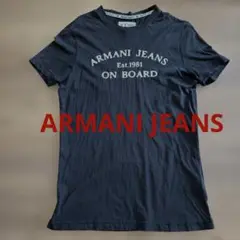 【ARMANI JEANS】 Tシャツ ブラック