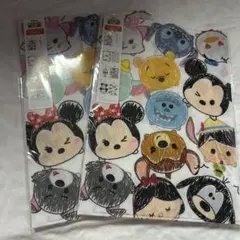 ツムツム　ディズニー　クリアファイル　4枚セット✖️2 郵便局